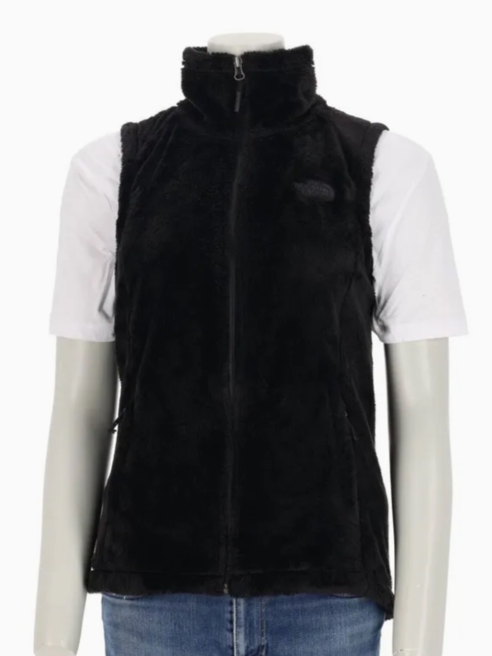 The North Face Black Women's S Osito Fleece Vest - Full Zip High Collar Winter